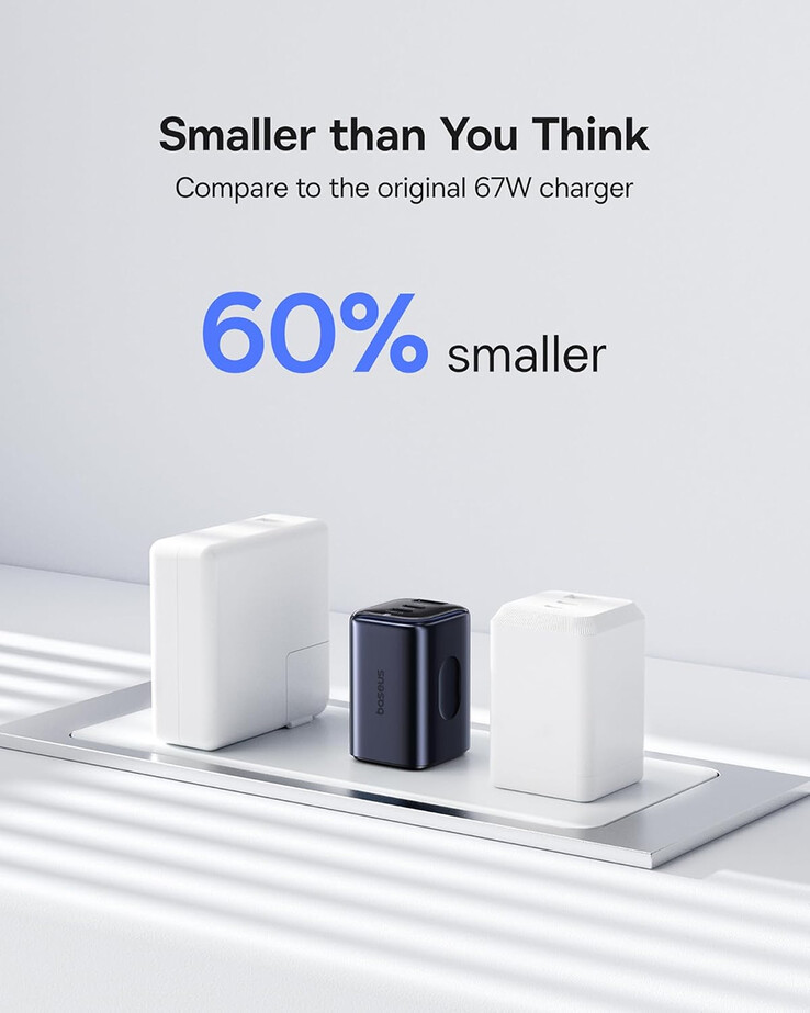Le chargeur rapide PicoGo AE11 se présente sous une forme compacte (Source : Baseus)