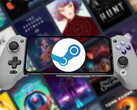 GameHub v5.2 est maintenant disponible au téléchargement. Sur la photo : un téléphone Android exécutant Steam. (Source de l'image : Steam et GameSir - édité)
