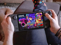 La collection Return to Metroidvania est de retour pour une durée limitée. Illustration : Steam Deck avec la photo de couverture du pack. (Source de l'image : Humble Bundle et Valve - édité)