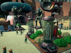 Interface « Mode Sandbox » de Mars Attracts présentant les fonctionnalités de gestion du parc.