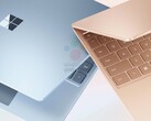 Le Surface Laptop Go 3 dans deux de ses quatre couleurs de lancement. (Source de l'image : @rquandt &amp; WinFuture)