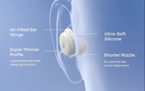 Le Soundcore Sleep A30 a été redessiné pour être plus confortable que le Soundcore Sleep A20. (Source de l'image : Soundcore). 