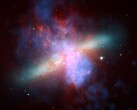 Image montrant la galaxie M82.