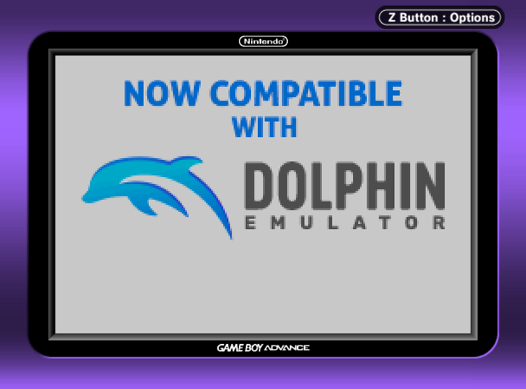L'illustration officielle du personnage « GBA Player » de Dolphin.