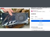 L'annonce eBay de la carte graphique Nvidia GeForce RTX 2080 Ti Turbo 22 Go GDDR6 modifiée pour l'IA