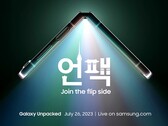 Le Galaxy Z Flip5 sera l'un des nombreux appareils que Samsung lancera dans le courant du mois. (Source de l'image : Samsung)
