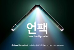 Le Galaxy Z Flip5 sera l&#039;un des nombreux appareils que Samsung lancera dans le courant du mois. (Source de l&#039;image : Samsung)