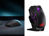 Les souris de jeu ROG Gladius IV Ace (à gauche) et ROG Spatha X 65K (à droite).