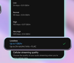Un YouTuber a testé l&#039;audio sans perte de Spotify et a trouvé qu&#039;il n&#039;était pas à la hauteur (image source : Spotify)