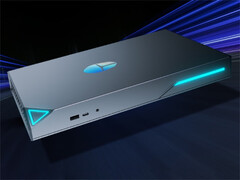 Le Thunderobot Mix G2 posé sur le côté. (Source de l'image : Thunderobot)