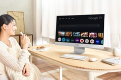 ASUS présente le ZenScreen Smart MS27UC comme un moniteur de bureau qui se transforme en téléviseur intelligent compact. (Source de l'image : ASUS)