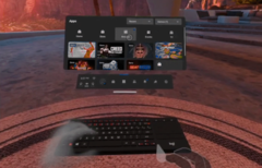 La mise à jour logicielle Oculus v37 inclut la prise en charge de Apple Magic Keyboard. (Image source : Oculus)