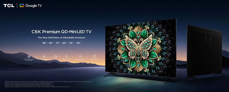 Le téléviseur TCL C6K, C61K ou C69K QD-MiniLED (Source de l'image : TCL)