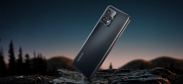 Le Realme 9 4G dans sa version Meteor Black. (Image source : Realme)