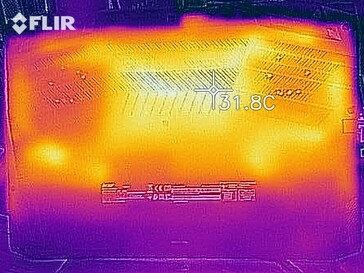 Carte thermique - Bas (ralenti)