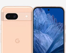 Le Pixel 8a avec son fond d'écran Hematite. (Source de l'image : @OnLeaks &amp; SmartPrix - édité)