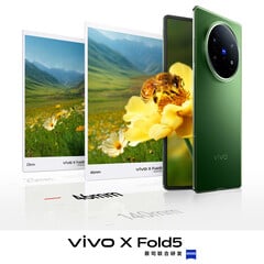 Le Vivo X Fold5 a du pain sur la planche avec l&#039;arrivée imminente du Magic V5 et du Galaxy Z Fold7. (Source : Vivo)