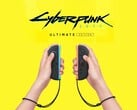 Cyberpunk 2077 : Ultimate Edition au-dessus des Joy-Cons Switch 2 (Image source : Nintendo of America avec modifications)