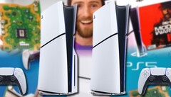 De nouvelles vidéos de démontage de la PlayStation 5 Slim ont révélé quelques secrets sur la console révisée de Sony pour 2023. (Source de l'image : LTT/Dave2D/Sony - édité)