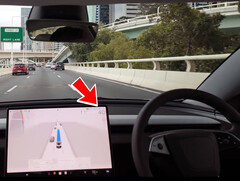 Test et évaluation de FSD Australia. (Source de l&#039;image : CarSauce/YT)