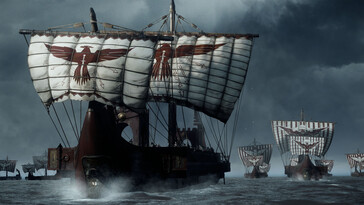 Une image montrant des navires dans « Ryse : Son of Rome ».
