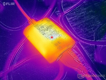 L'adaptateur CA atteint plus de 53°C lorsque vous utilisez des charges exigeantes