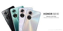 Le Honor 50 sera livré en quatre couleurs à partir du mois prochain. (Source de l'image : Honor)