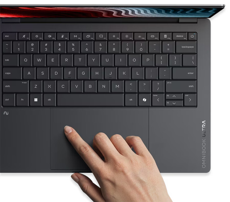 HP inclut un trackpad haptique et un clavier sans grille.