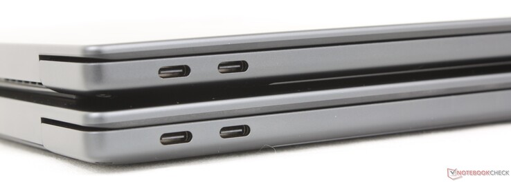 En haut : 2026 XPS 14 OLED, en bas : 2026 XPS 14 IPS