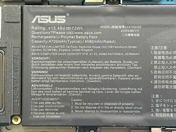 Informations sur la batterie