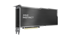 Accélérateur AMD Instinct MI100 HPC. (Source de l'image : AMD)