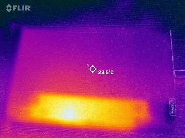 Carte thermique du dos