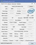 HP EliteBook 1050 G1 - GPU-Z : Intel UHD 630.