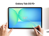 La Galaxy Tab S10 FE+ aura un écran de 13,1 pouces. (Source de l'image : Evan Blass)