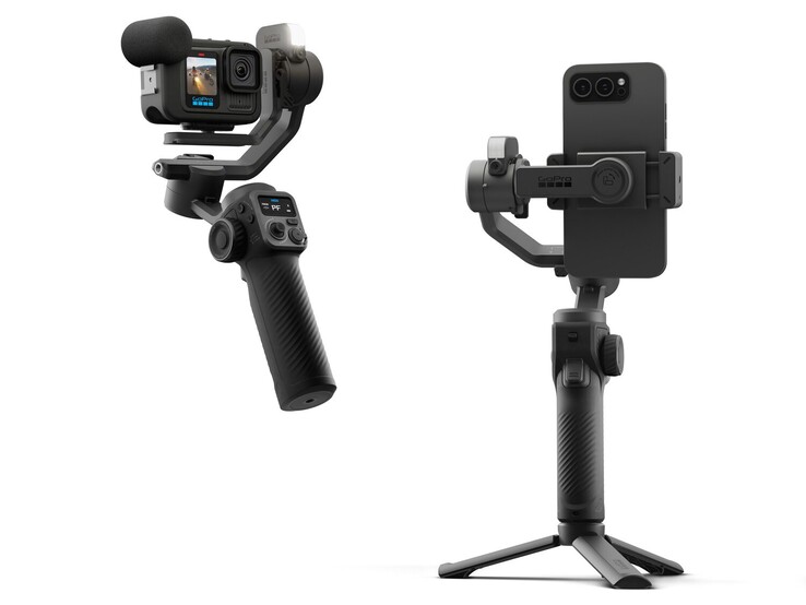 La nouvelle rotule GoPro Fluid Pro AI est compatible avec les caméras d'action GoPro et les smartphones. (Source de l'image : GoPro)