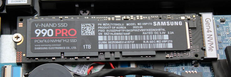 Un disque SSD PCIe 4 sert de disque système.