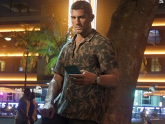 Jason, personnage de GTA 6, est représenté tenant un smartphone