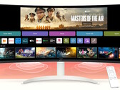 LG dévoile un moniteur webOS VA incurvé de 34 pouces au format 21:9 avec streaming média, TV en direct, Apple Airplay et Microsoft 365. (Source de l'image : LG)
