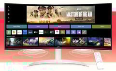 LG dévoile un moniteur webOS VA incurvé de 34 pouces au format 21:9 avec streaming média, TV en direct, Apple Airplay et Microsoft 365. (Source de l&#039;image : LG)