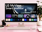 L'installation de bureau du moniteur intelligent MyView. (Source : LG)