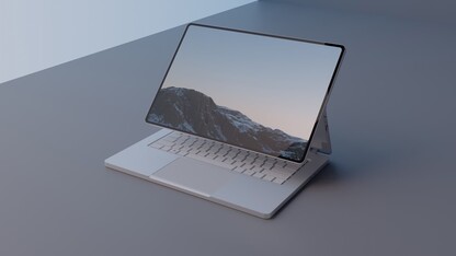 Rendu conceptuel du Surface Book 4 basé sur les détails publiés par Windows Central. (Image source : DB)