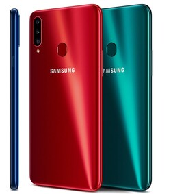 Couleurs du Samsung Galaxy A20s, mais en Allemagne, seul le noir est disponible