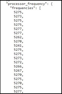 Fréquences du processeur. (Source de l'image : Geekbench)