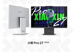 Le Xiaoxin Pro 27 2024 est disponible en deux couleurs. (Source de l&#039;image : Lenovo)