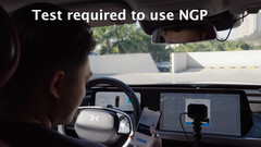 Test requis pour utiliser le pilote guidé par la navigation (image : XPeng/YouTube)