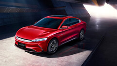 La berline phare Han est équipée d'une batterie à lame (image : BYD)