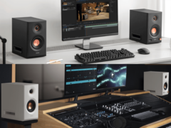 Les moniteurs de studio Edifier MR5 (photo) sont disponibles en noir et en blanc (source d&#039;image : Edifier - Edited)