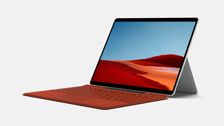 Microsoft a rafraîchi la Surface Pro X l'année dernière avec un processeur SQ2. (Image source : Microsoft)