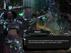Sur la photo : Hécate, le mentor de Melinoë, Sorcière de la Croisée des Chemins. (Source de l'image : Supergiant Games)