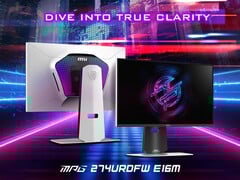 Le moniteur de jeu MSI MPG 274URDFW E16M mini-LED est désormais disponible à l'achat sur Amazon. (Source de l'image : MSI)